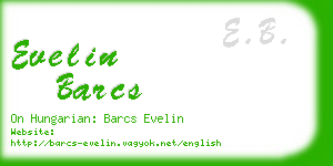 evelin barcs business card